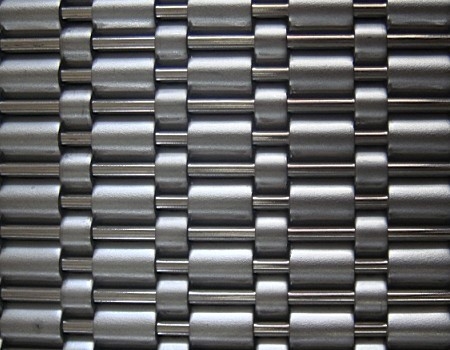 China Stainless steel wire woven channel mesh for elevator curtain walls cladding supplier
